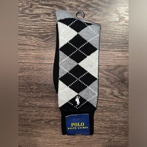 Polo Ralph Lauren Men’s Black Diamond Socks NWT